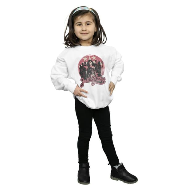 DC Comics Girls Justice League Movie Group Pose Sweatshirt