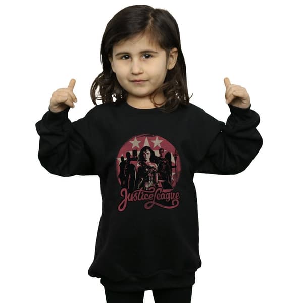 DC Comics Girls Justice League Movie Group Pose Sweatshirt