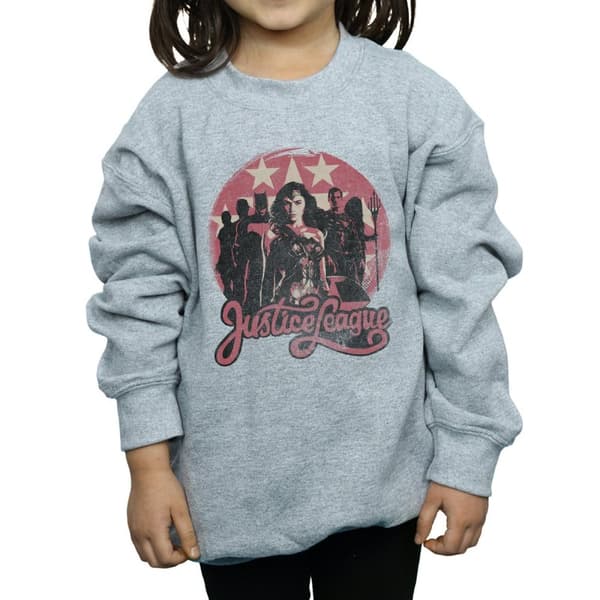 DC Comics Girls Justice League Movie Group Pose Sweatshirt