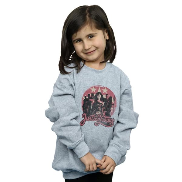 DC Comics Girls Justice League Movie Group Pose Sweatshirt
