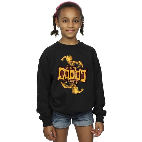 Marvel Guardians Of The Galaxy Groot - Sweatshirt med omvänt korn för flickor