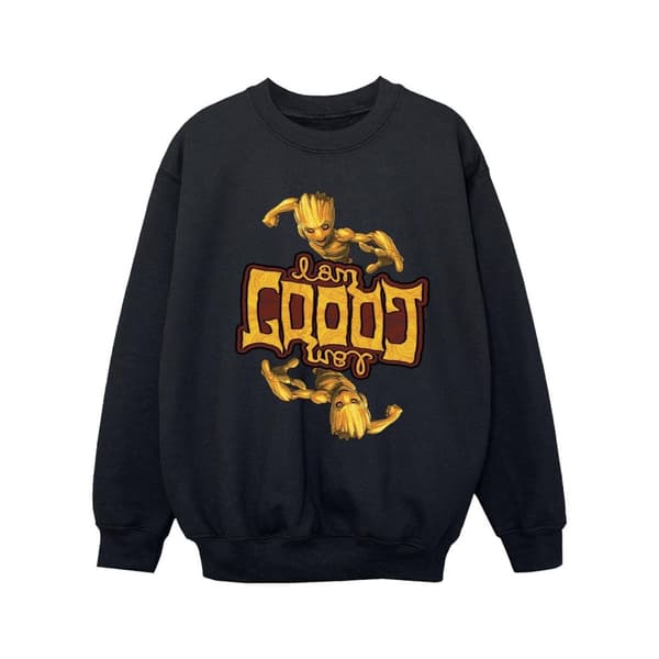 Marvel Guardians Of The Galaxy Groot - Sweatshirt med omvänt korn för flickor