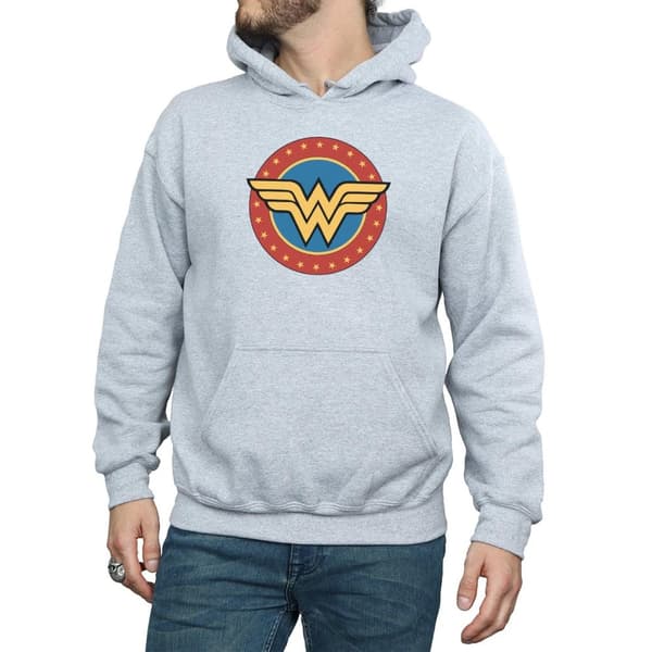 DC Comics Mens Wonder Woman Circle Logo Hoodie