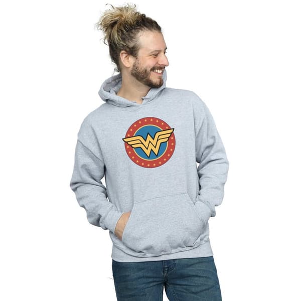 DC Comics Mens Wonder Woman Circle Logo Hoodie