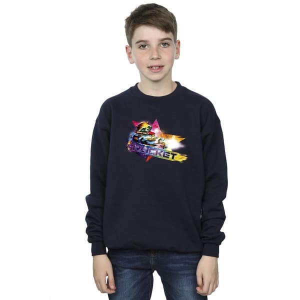 Marvel Pojkar Guardians Of The Galaxy Abstract Rocket Raccoon Sweatshirt
