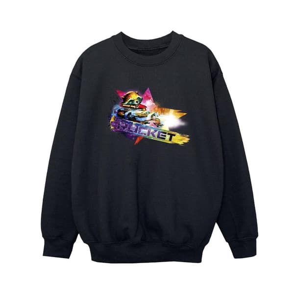 Marvel Pojkar Guardians Of The Galaxy Abstract Rocket Raccoon Sweatshirt