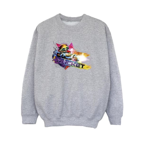 Marvel Boys Guardians Of The Galaxy Abstract Rocket Raccoon Sweatshirt