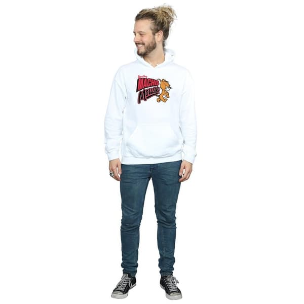 Tom And Jerry Mens Macho Mouse Hoodie
