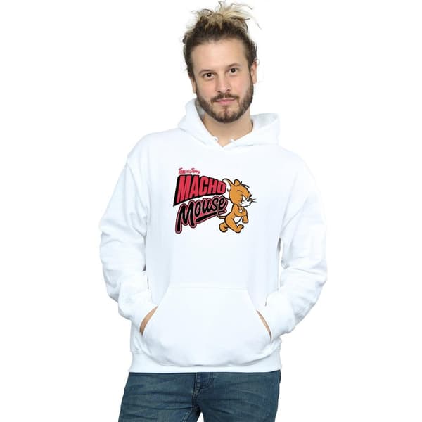 Tom And Jerry Mens Macho Mouse Hoodie