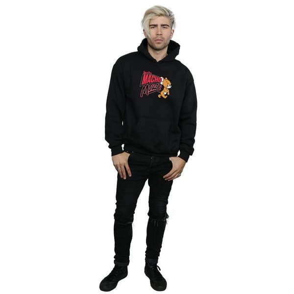 Tom And Jerry Mens Macho Mouse Hoodie
