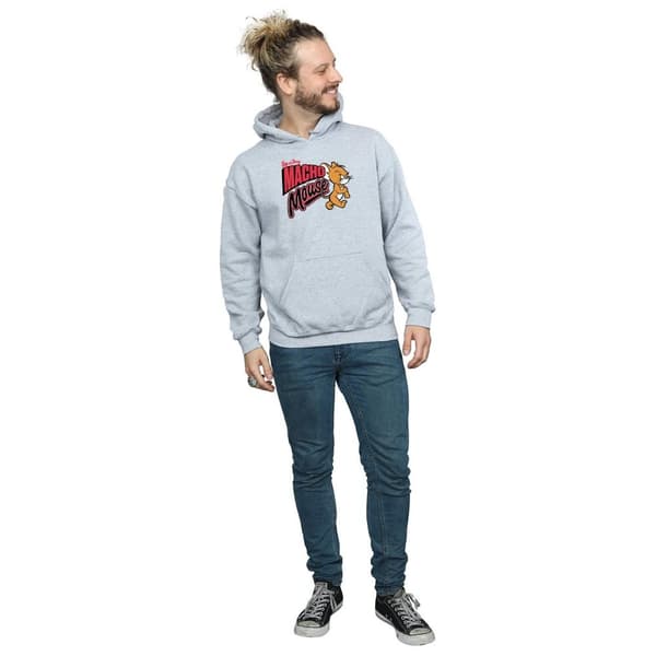 Tom And Jerry Mens Macho Mouse Hoodie