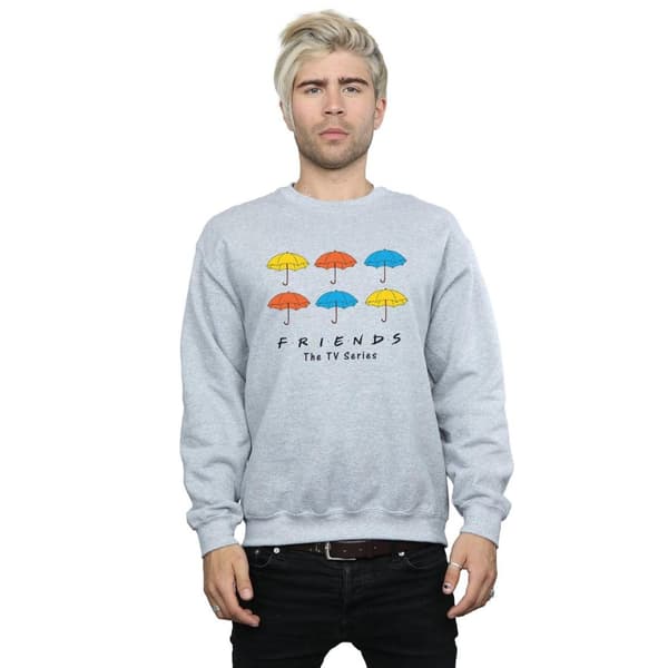 Friends Mens Coloured Umbrellas Sweatshirt