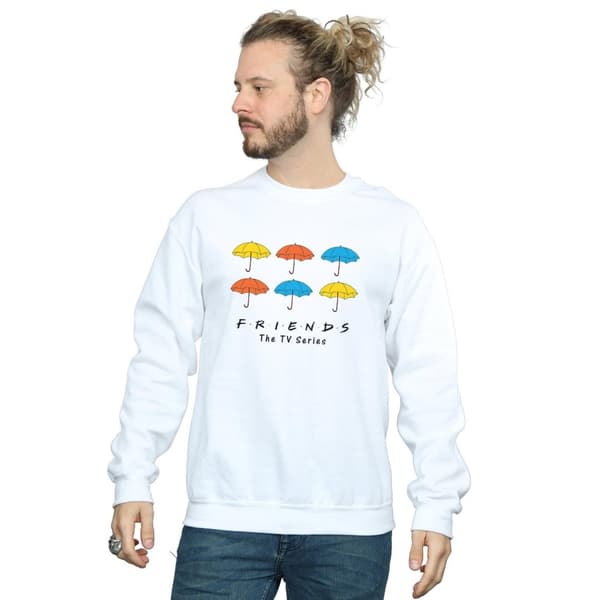 Friends Mens Coloured Umbrellas Sweatshirt