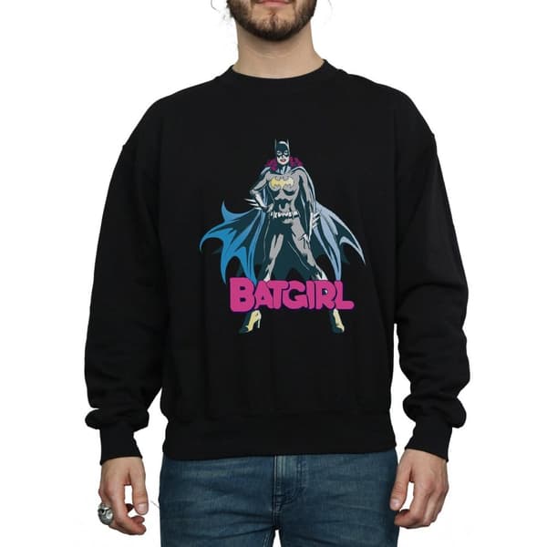 DC Comics Mens Batgirl Pose Sweatshirt