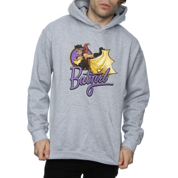 DC Comics Mens DC Bombshells Batgirl Badge Hoodie