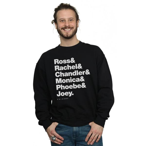 Friends Mens First Names Text Sweatshirt