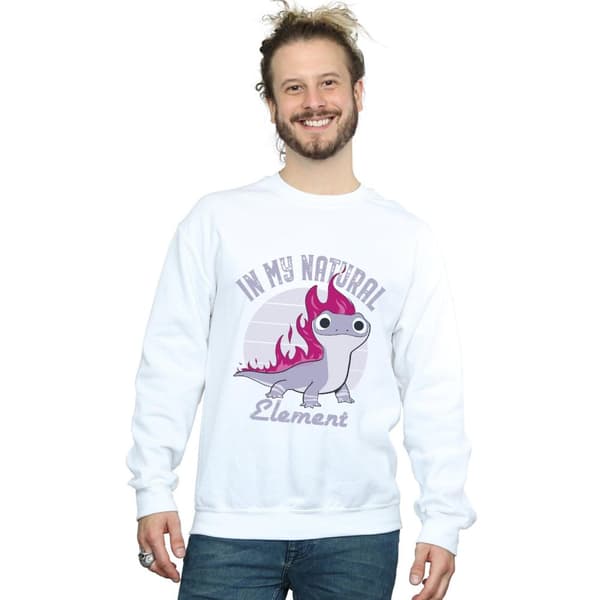 Disney Mens Frozen 2 Salamander Bruni Element Sweatshirt