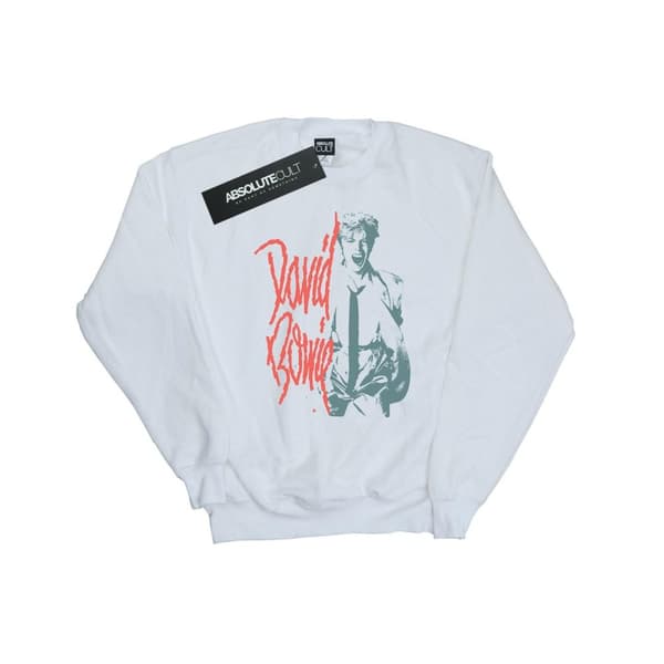 David Bowie Mens Mono Shout Sweatshirt
