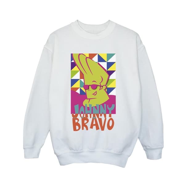 Johnny Bravo Pojkar Multi Triangles Pop Art Sweatshirt