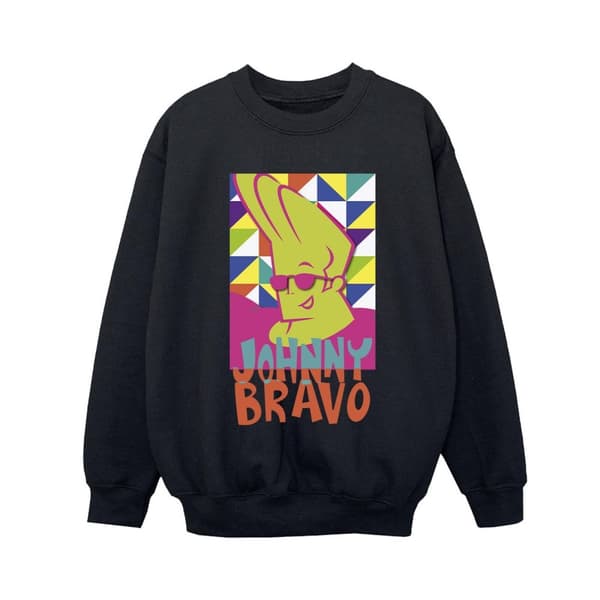 Johnny Bravo Pojkar Multi Triangles Pop Art Sweatshirt
