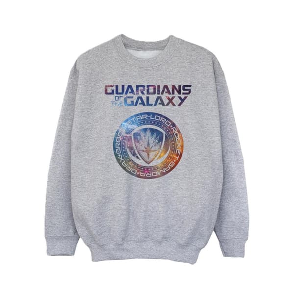 Marvel Guardians Of The Galaxy Stars Fill Logo Sweatshirt för flickor Sports Grey 12-13 Years