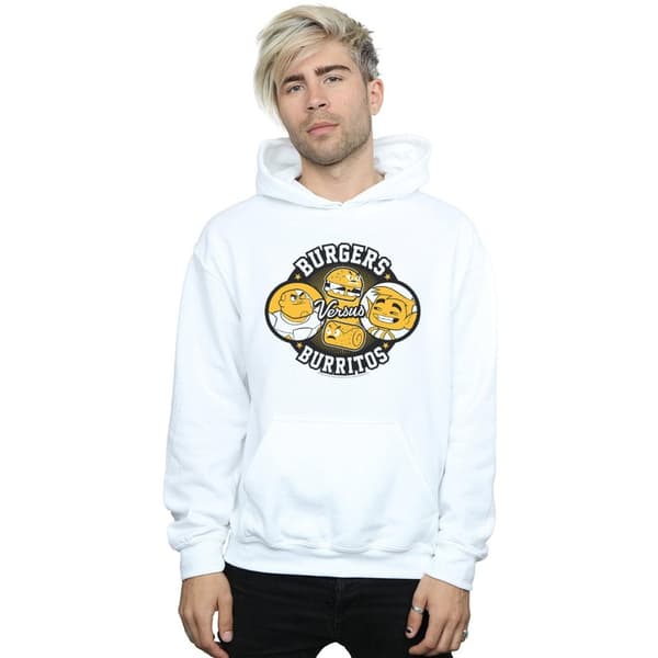 DC Comics Mens Teen Titans Go Burgers Vs Burritos Hoodie