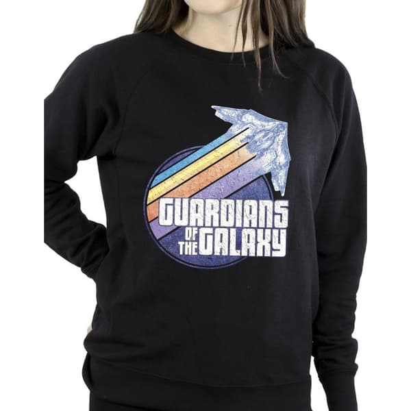 Guardians Of The Galaxy Womens/Ladies Badge Rocket Sweatshirt