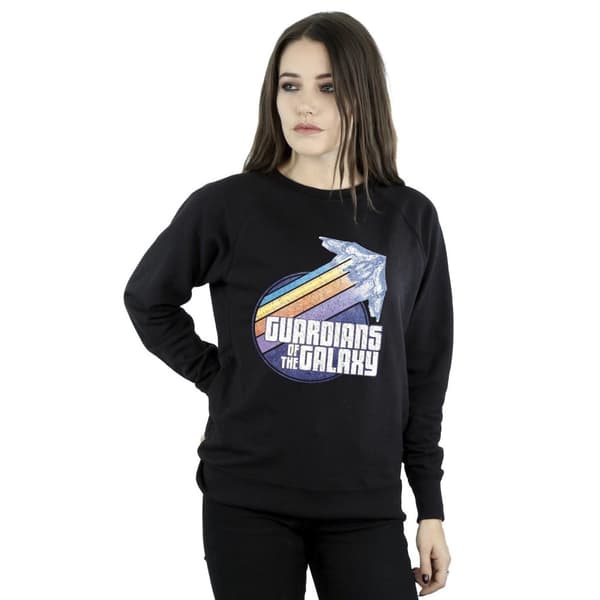 Guardians Of The Galaxy Womens/Ladies Badge Rocket Sweatshirt