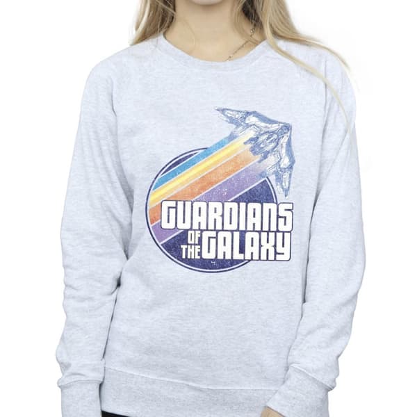 Guardians Of The Galaxy Womens/Ladies Badge Rocket Sweatshirt