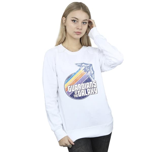 Guardians Of The Galaxy Womens/Ladies Badge Rocket Sweatshirt