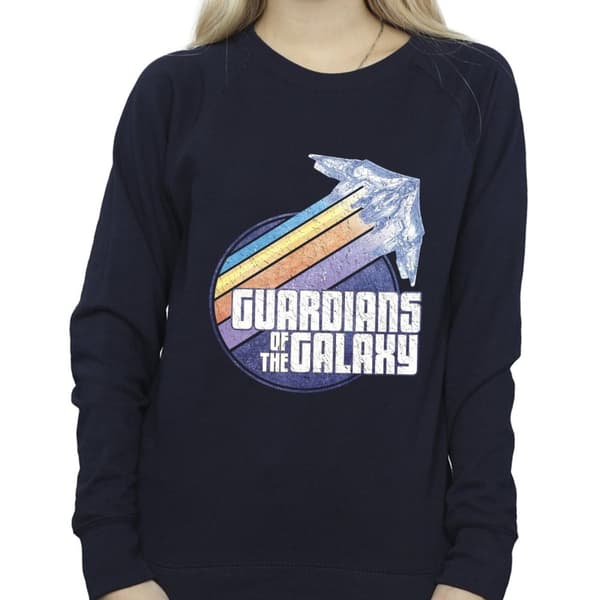 Guardians Of The Galaxy Womens/Ladies Badge Rocket Sweatshirt