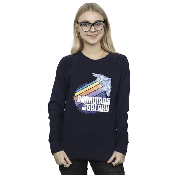 Guardians Of The Galaxy Womens/Ladies Badge Rocket Sweatshirt