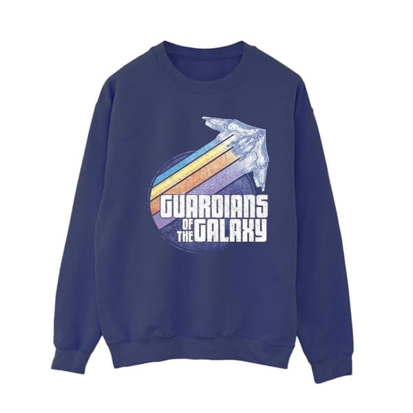 Guardians Of The Galaxy Womens/Ladies Badge Rocket Sweatshirt Navy Blue L
