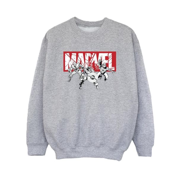 Marvel Boys Comics Hero Group Sweatshirt