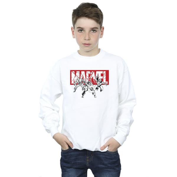 Marvel Boys Comics Hero Group Sweatshirt