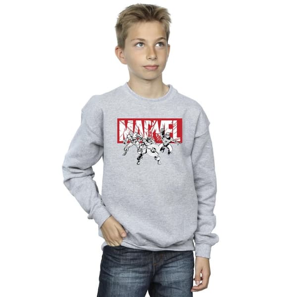 Marvel Boys Comics Hero Group Sweatshirt
