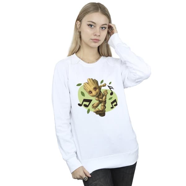 Marvel Guardians Of The Galaxy Groot - Sweatshirt med musiknoter - dam/dam