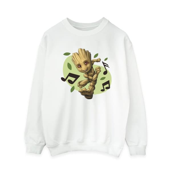 Marvel Guardians Of The Galaxy Groot - Sweatshirt med musiknoter - dam/dam