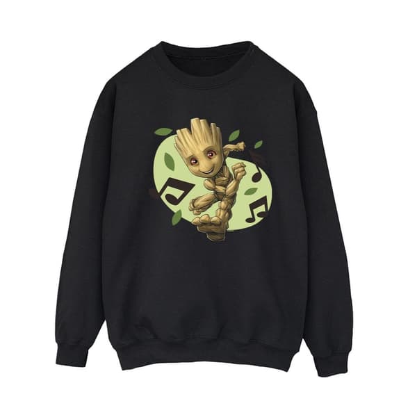 Marvel Guardians Of The Galaxy Groot - Sweatshirt med musiknoter - dam/dam