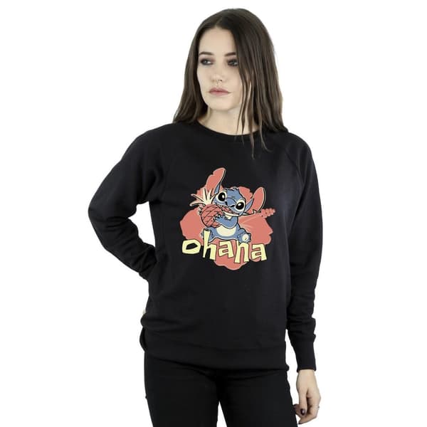 Disney Womens/Ladies Lilo And Stitch Ohana Pineapple Sweatshirt