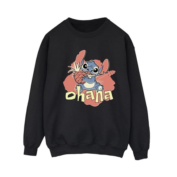 Disney Womens/Ladies Lilo And Stitch Ohana Pineapple Sweatshirt