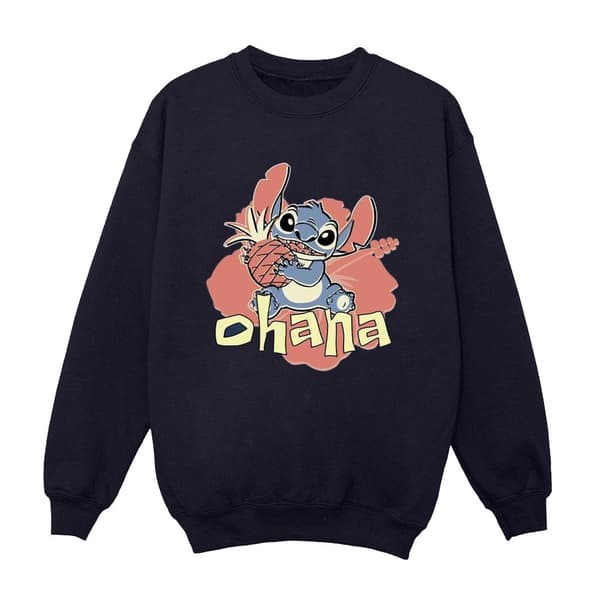Disney Womens/Ladies Lilo And Stitch Ohana Pineapple Sweatshirt