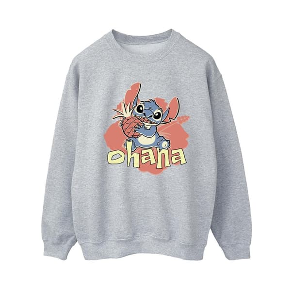 Disney Womens/Ladies Lilo And Stitch Ohana Pineapple Sweatshirt