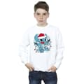 Miniatyrbild 2 av 3: Disney Pojkar Lilo And Stitch Julbelysning Sketch Sweatshirt