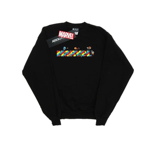 Marvel Girls Kawaii Marvel Stripes Sweatshirt