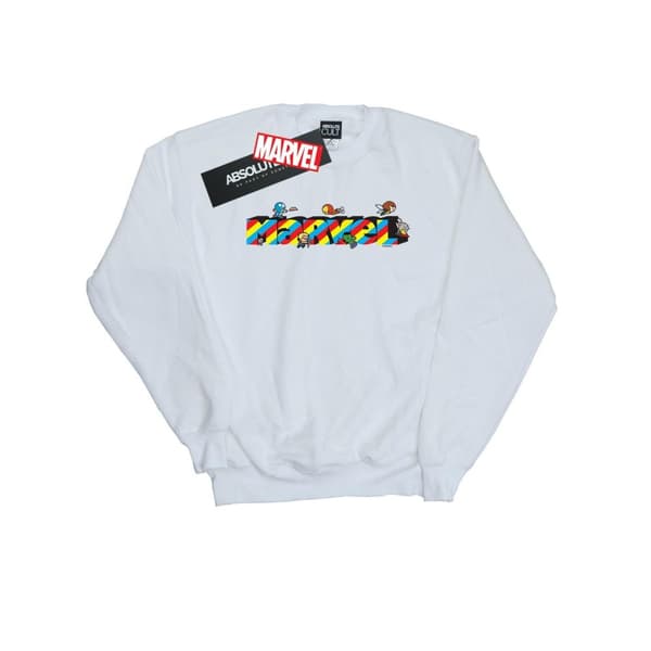 Marvel Girls Kawaii Marvel Stripes Sweatshirt