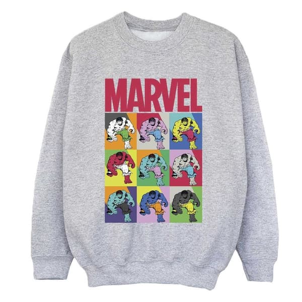 Marvel Boys Hulk Pop Art Sweatshirt