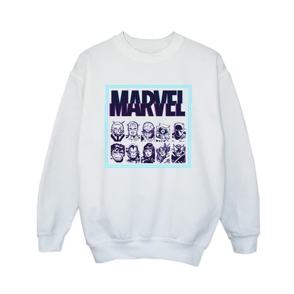 Marvel Boys Comics Glitch-tröja White 3-4 Years