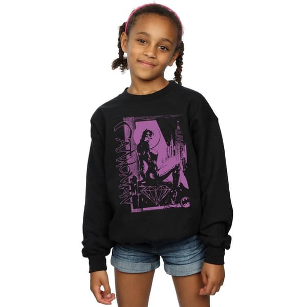 DC Comics Girls Justice League Catwoman Vote For Batman Sweatshirt
