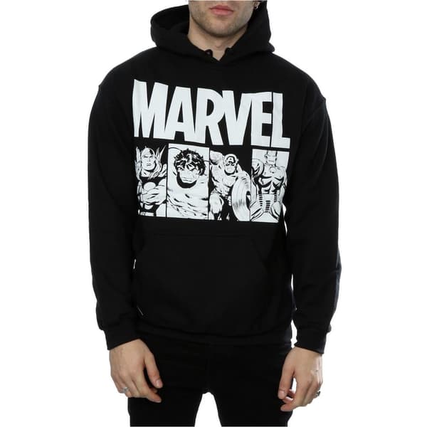 Marvel Mens Comics Action Tiles huvtröja